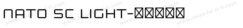nato sc light字体转换